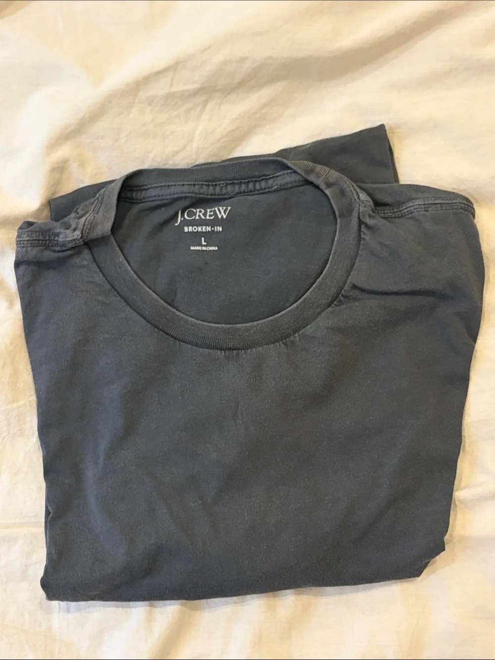 J.Crew Broken-In Crewneck T-Shirt in Slate